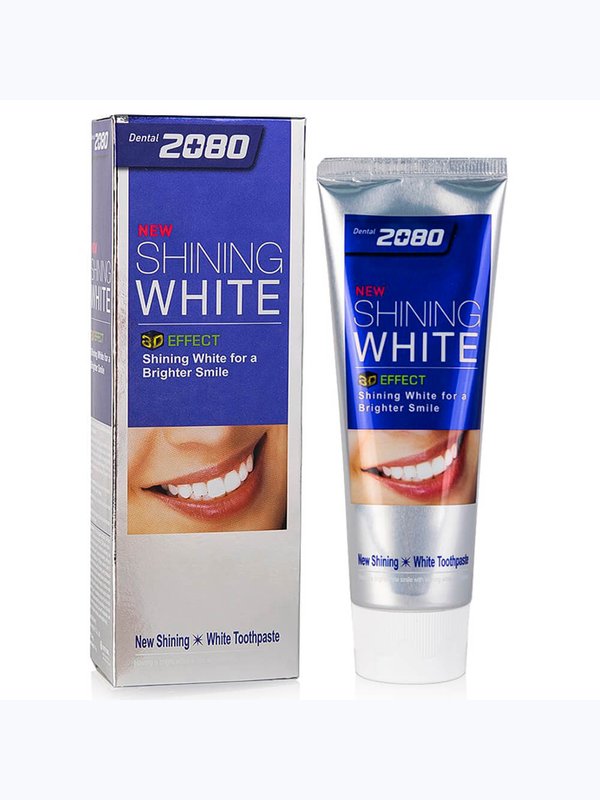 Зубная паста Dental Clinic 2080 Shining White Сияющая белизна (отбеливающая), 100г