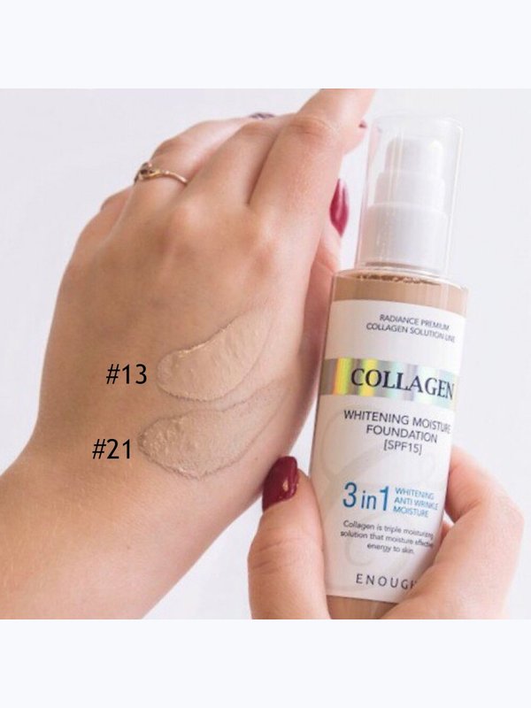 Тональный крем с коллагеном для сияния кожи ENOUGH Collagen 3 in 1 Whitening Moisture Foundation SPF