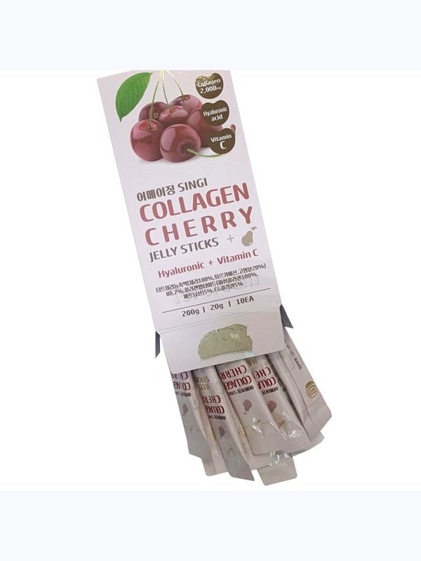 Желе коллагеновое (вишня) SINGI COLLAGEN CHERRY JELLY STICKS (20g*10ea)