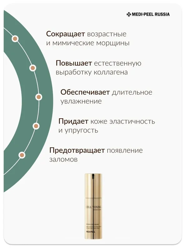 Укрепляющий крем для век со стволовыми клетками Medi-Peel Cell Toxing Dermajours Repair Eye Cream