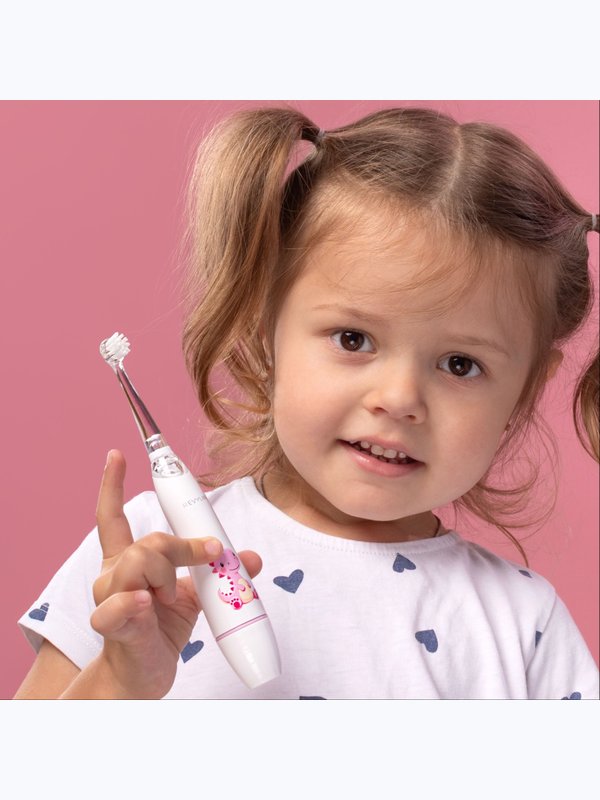 Revyline RL 025 Infant, Pink. Детская электрическая звуковая зубная щётка, 0-3 года