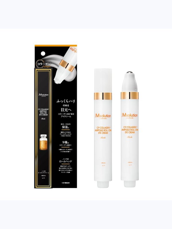 Крем для глаз с роликовым аппликатором JMsolution C9 Collagen Ampoule Roll On Eye Cream AD Rich 15мл