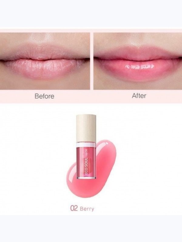 Питательное масло для губ с ягодами The Saem  Eco soul lip oil 6мл