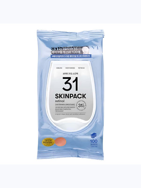 Тонер-пэды для подготовки кожи к макияжу VT Cosmetics 31 Skin Pack 100шт