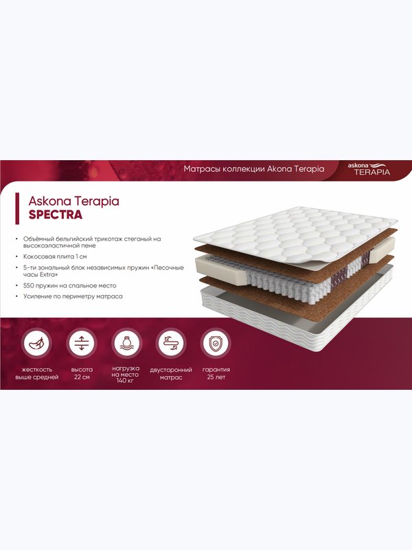 Матрас ASKONA TERAPIA NEW Spectra (жесткость выше средней)