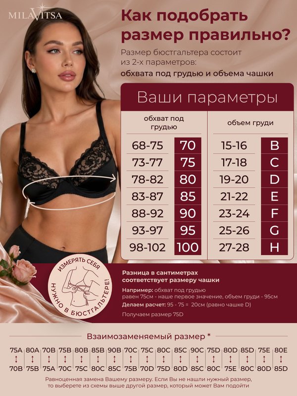 Бюстгальтер женский большие размеры Милавица Авелин