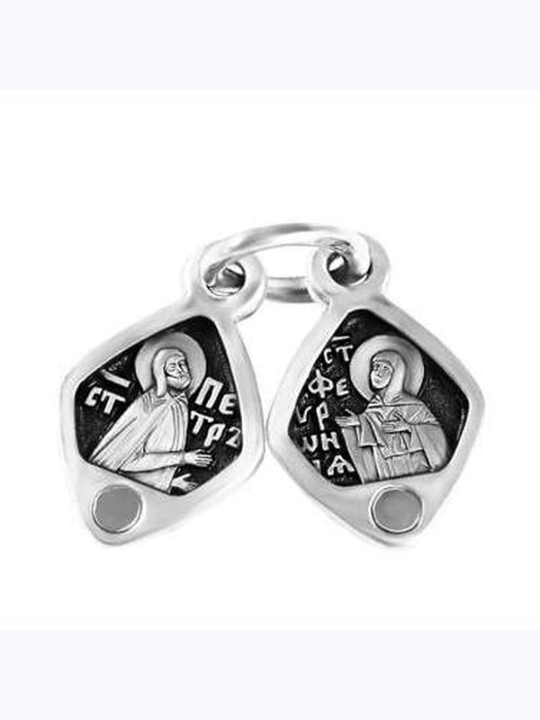 ПОДВЕСКА-СКЛАДЕНЬ СВ. ПЁТР И ФЕВРОНИЯ, арт.895