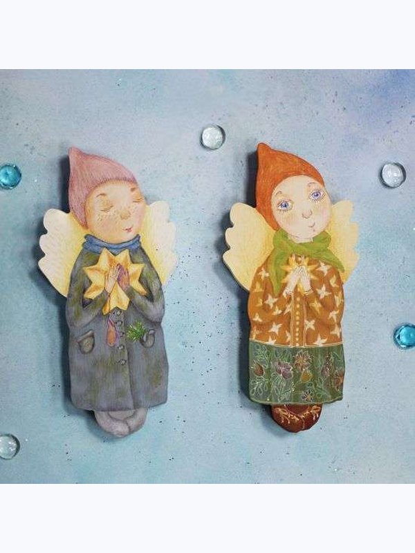 ФИГУРКА ПОДВЕСНАЯ - АНГЕЛ ВЕСНА и ЗИМА