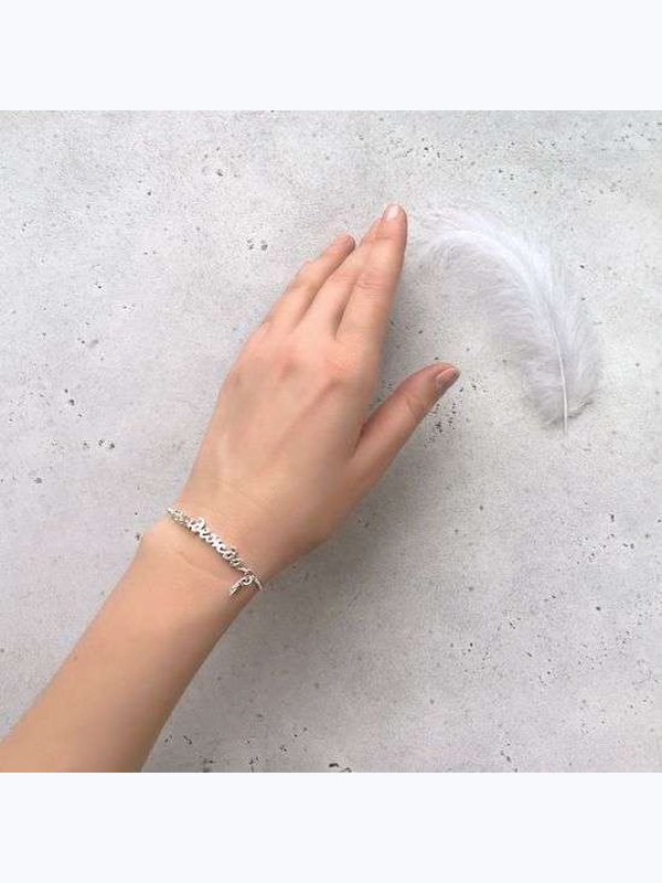 948 БРАСЛЕТ "ЛЮБОВЬ", СЕРЕБРО 925°