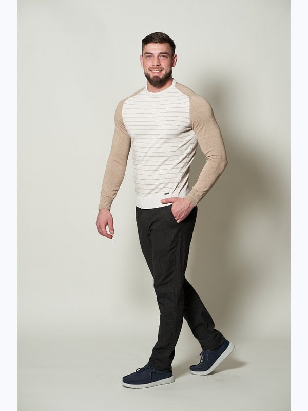 ЗИМНИЙ ТРИКОТАЖ ДЖЕМПЕР LIWALI К23 -000113 БЕЖ