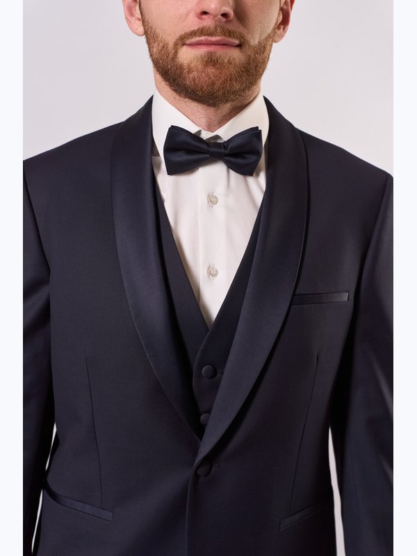 Смокинг тройка мужской Shawl Navy2