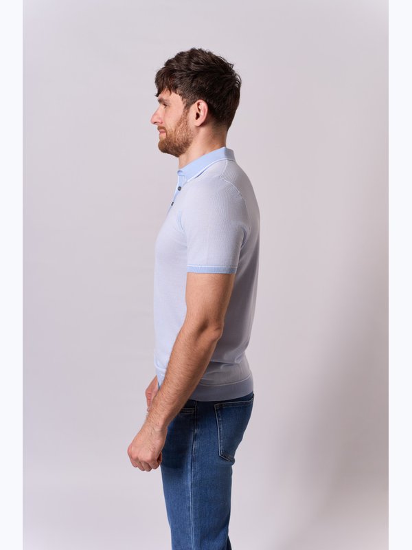 Джемпер поло мужской короткий BSFK25208