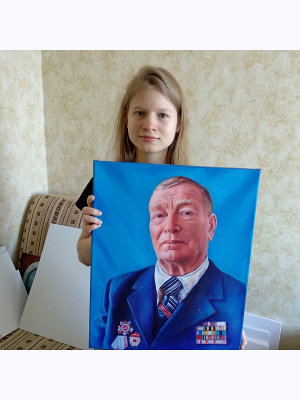 Портрет на заказ по фото. ДЕТАЛИЗИРОВАННЫЙ ПОРТРЕТ МАСЛОМ на холсте в реалистической манере.