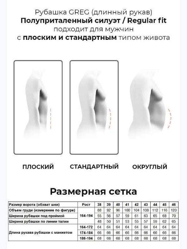 Сорочка GREG