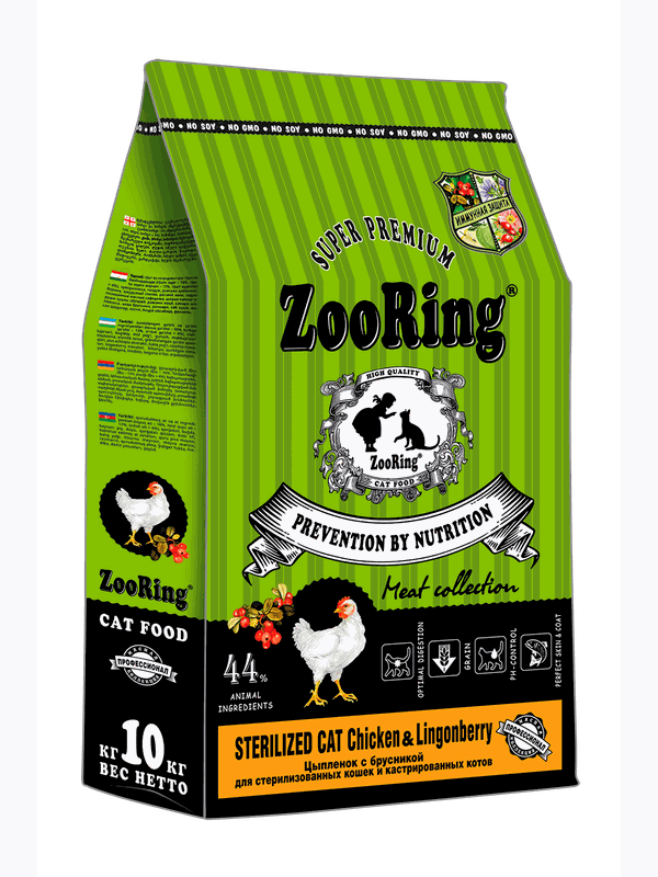 STERILIZED CAT CHICKEN&LINGONBERRY Цыплёнок с брусникой