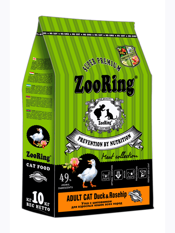 ADULT CAT DUCK&ROSEHIP Утка с шиповником от 400гр
