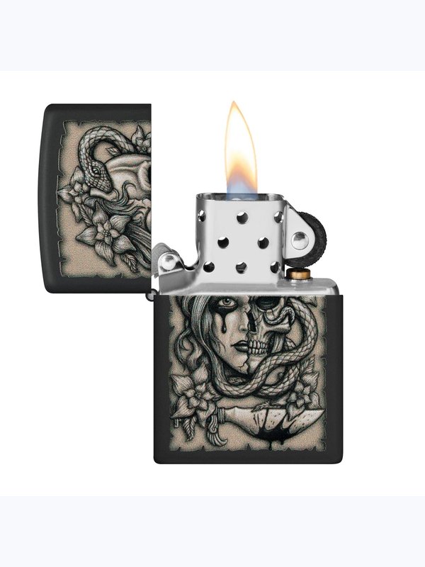 48616 218 Zippo Gory Tattoo Design