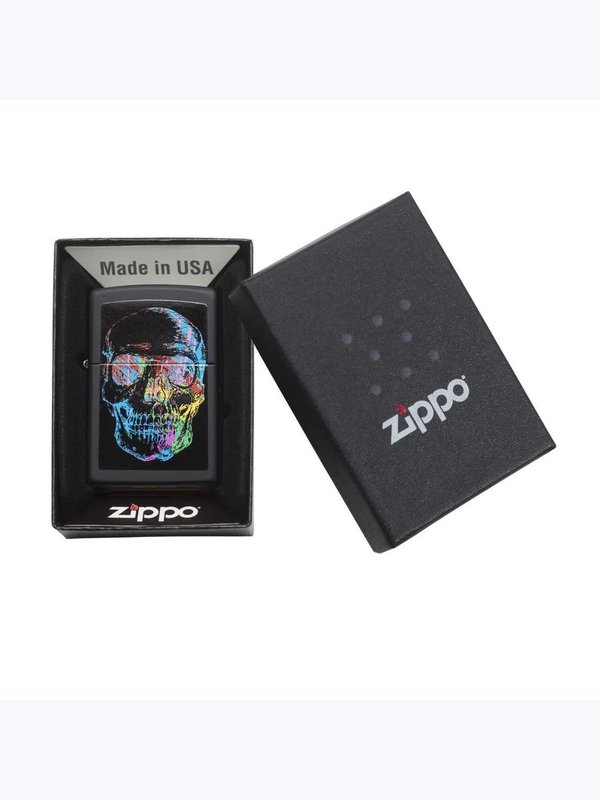 28042 218 Zippo Colourful Skull