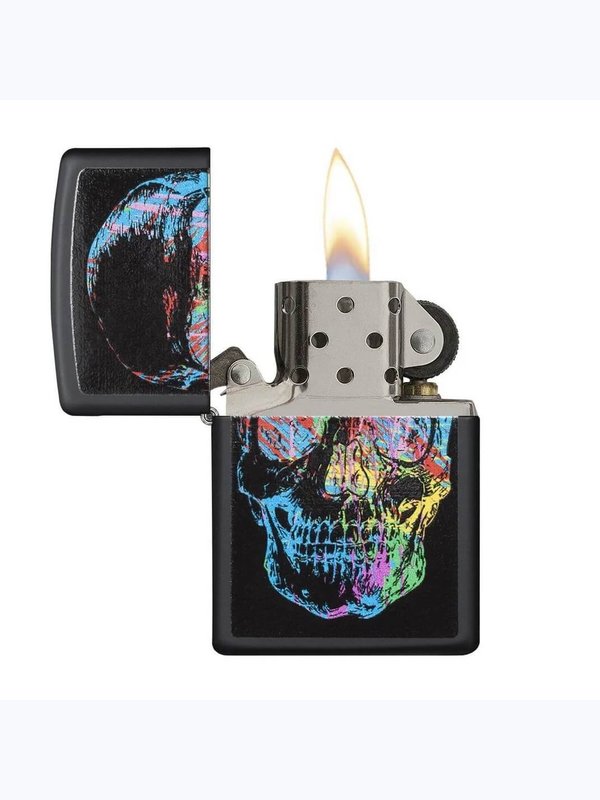 28042 218 Zippo Colourful Skull