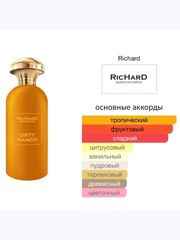 Richard Dirty Mango для женщин Парфюмерная вода