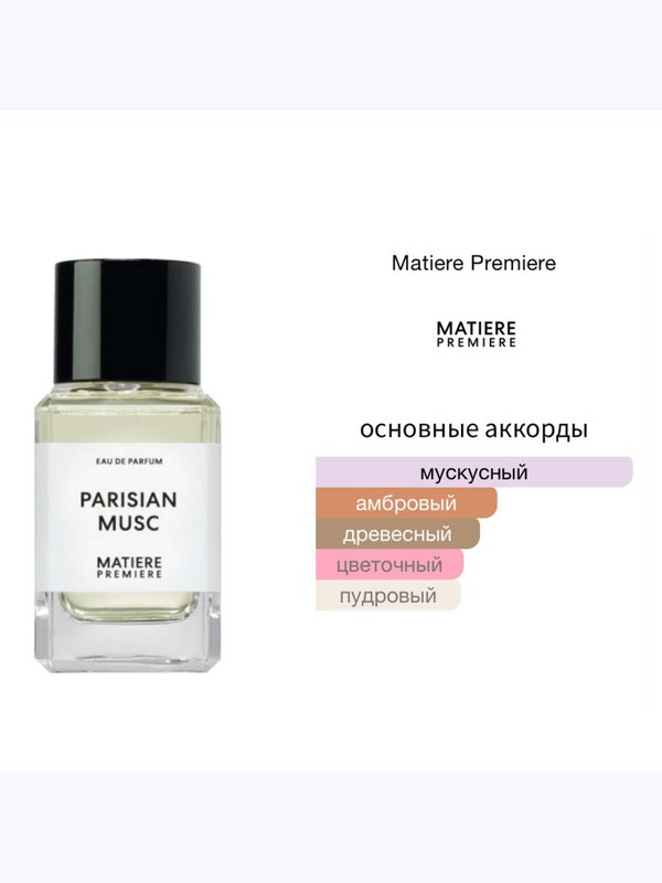 Matiere Premiere Parisian Musc унисекс Парфюмерная вода