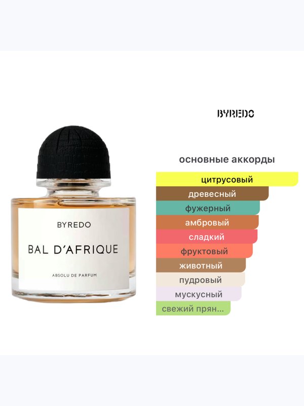 Byredo Bal D'afrique Absolu унисекс Парфюмерная вода