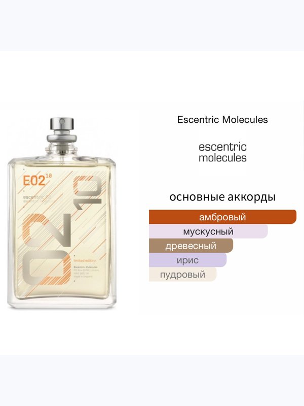 Escentric Molecules Escentric 02 (Power of 10 Limited Edition) унисекс Туалетная вода