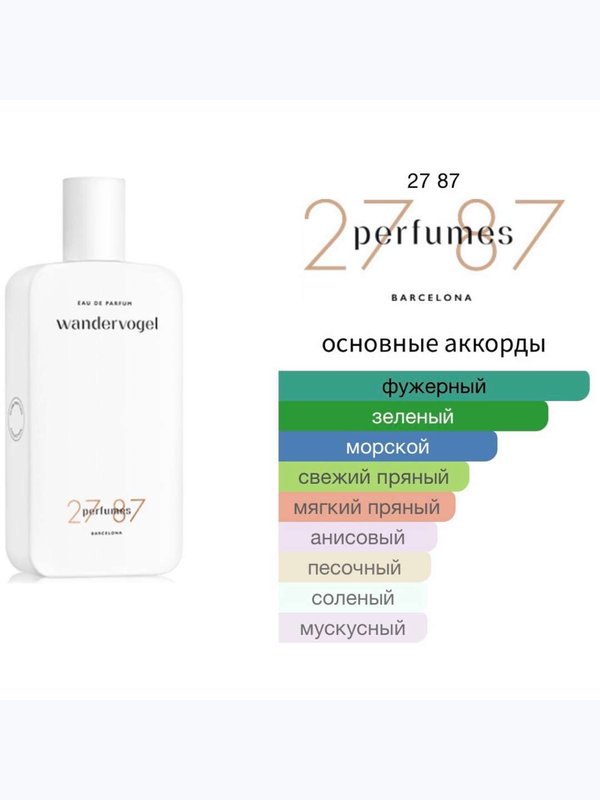 27 87 Wandervogel унисекс Парфюмерная вода