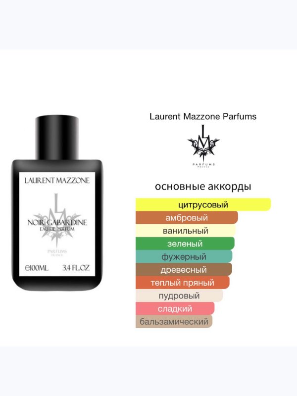 Laurent Mazzone Noir Gabardine унисекс Парфюмерная вода