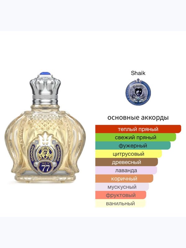 Shaik Opulent Blue No 77 для мужчин Парфюмерная вода