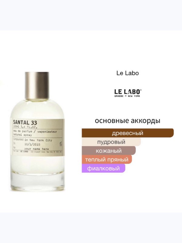 Le Labo Santal 33 унисекс Парфюмерная вода
