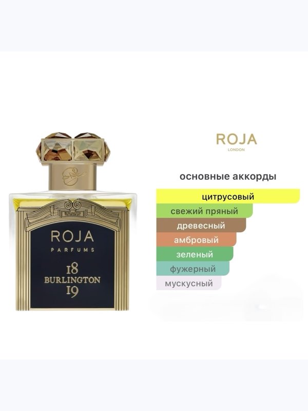 Roja Burlington 1819 для мужчин Парфюмерная вода
