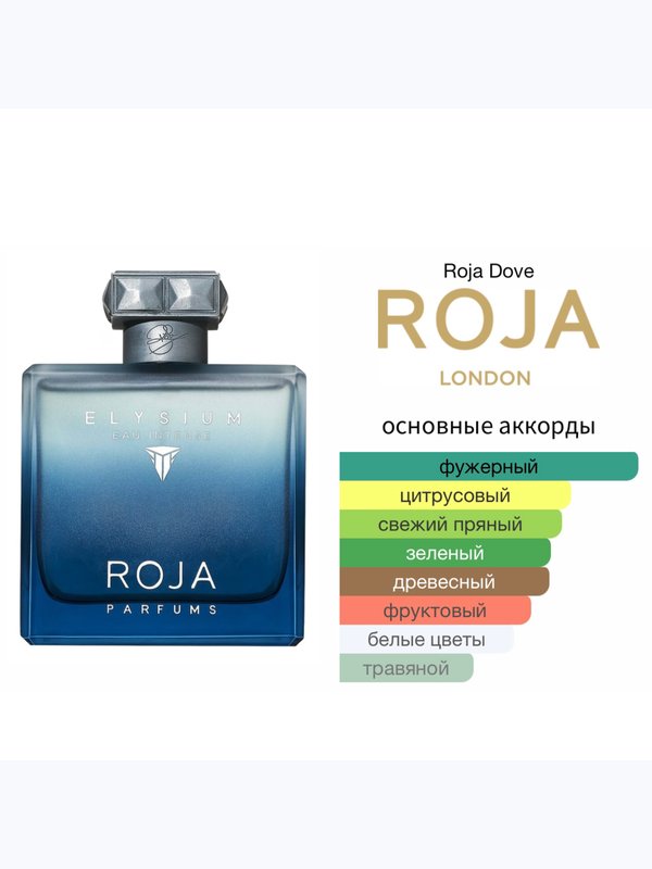 Roja Elysium Pour Homme Eau Intense для мужчин Парфюмерная вода