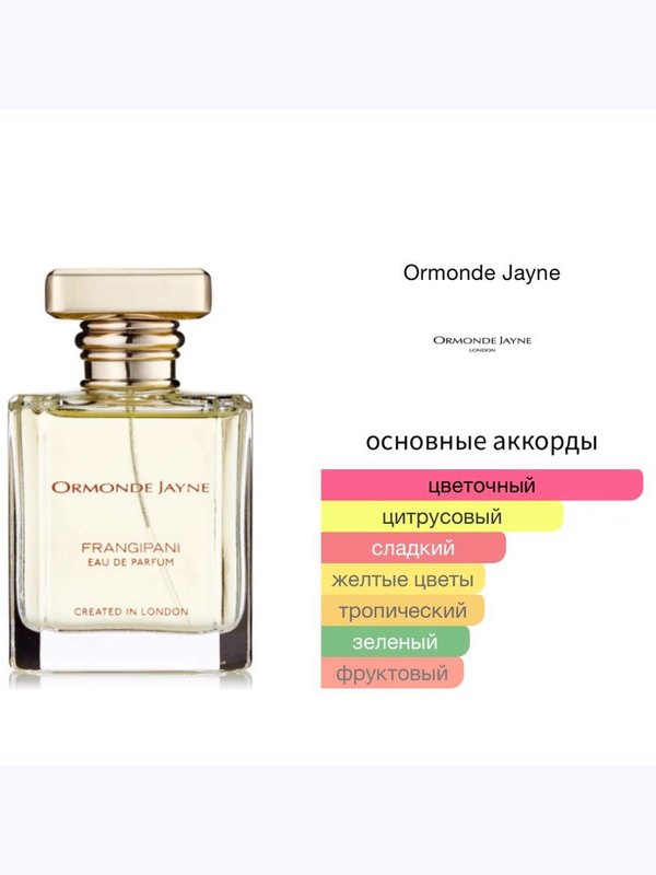 Ormonde Jayne Frangipani унисекс Парфюмерная вода
