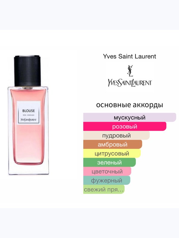 Yves Saint Laurent Blouse унисекс Парфюмерная вода