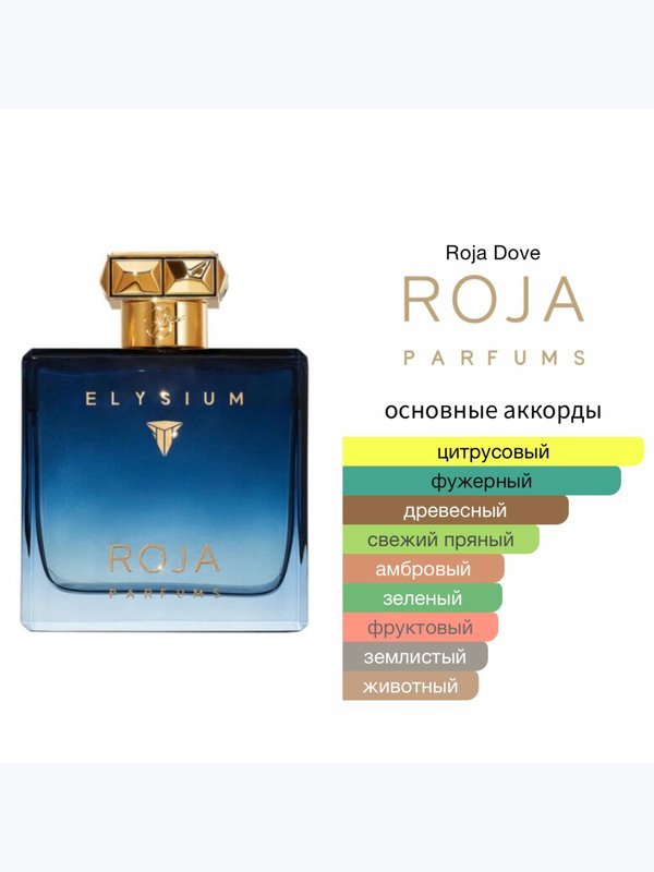Roja Elysium Pour Homme для мужчин Парфюмерная вода