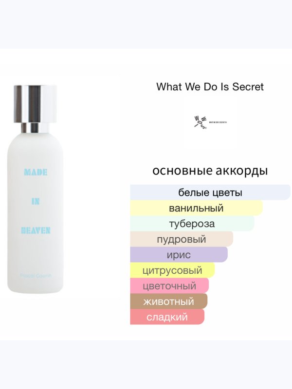 What We Do Is Secret Парфюмерная вода Made in Heaven унисекс
