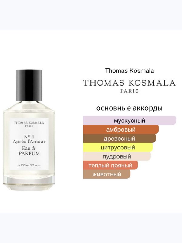 Thomas Kosmala №4 Après l’Amour унисекс Парфюмерная вода