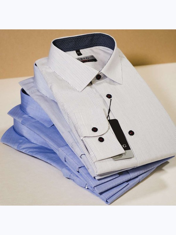 Сорочка мужская однотонная оксфорд | Non-iron