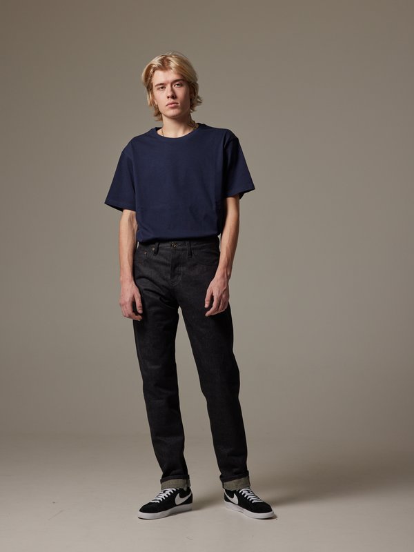 PLNB Jeans M453 Black Dry Hempy Selvedge