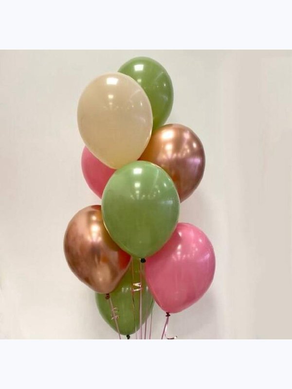 Сет из 9 шаров "Пыльная роза"