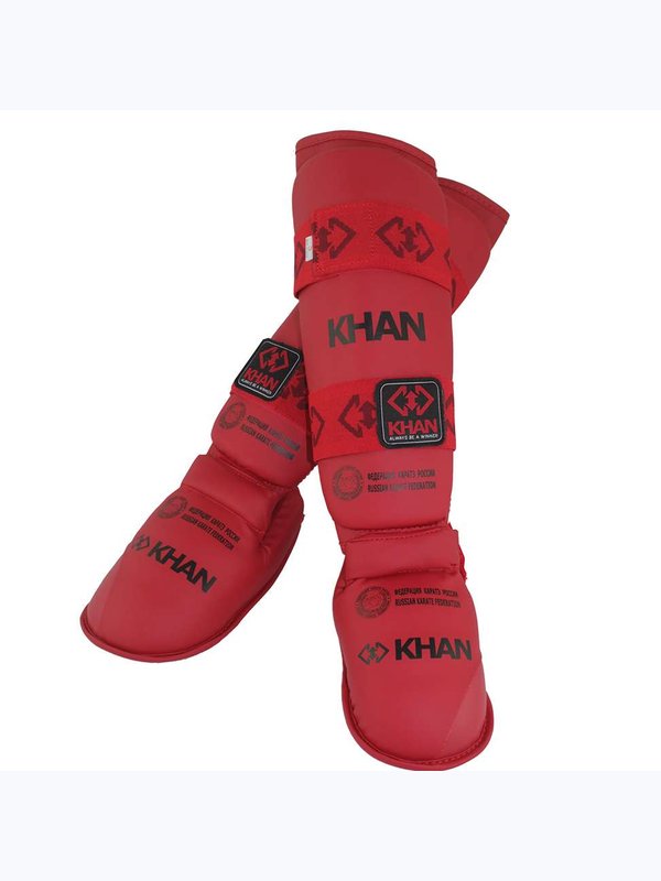 Защита голени и стопы для карате Khan ФКР