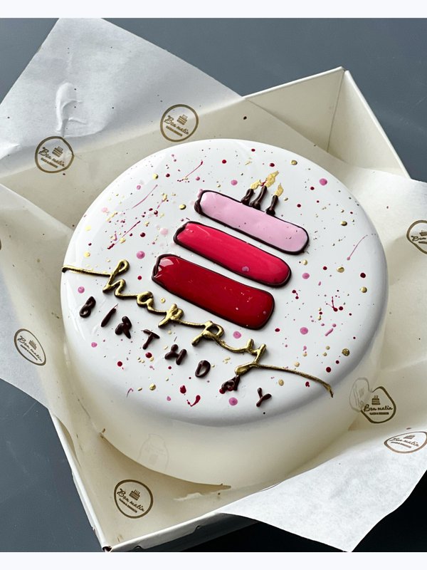 БЕНТО-ТОРТ с дизайном HAPPY BIRTHDAY