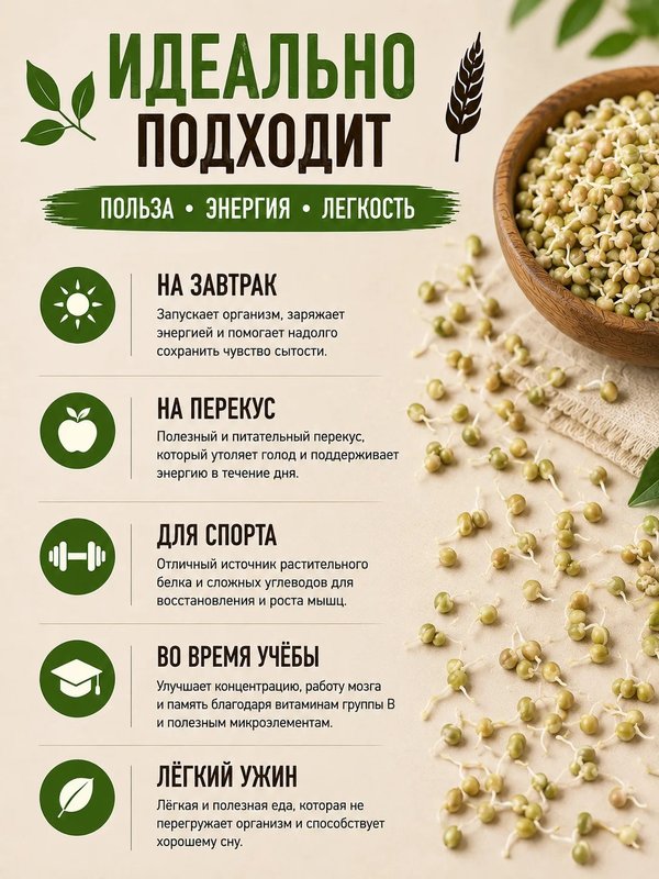 НАБОР ИЗ 8 ВКУСОВ Живой гранолы из проростков, 1030 гр