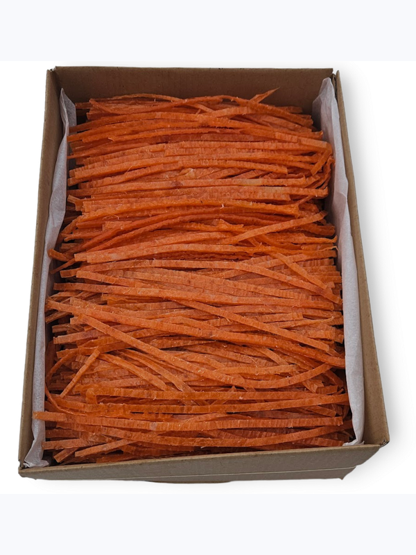 Сушёная соломка из лосося и кальмара 100 гр ( малосольная)