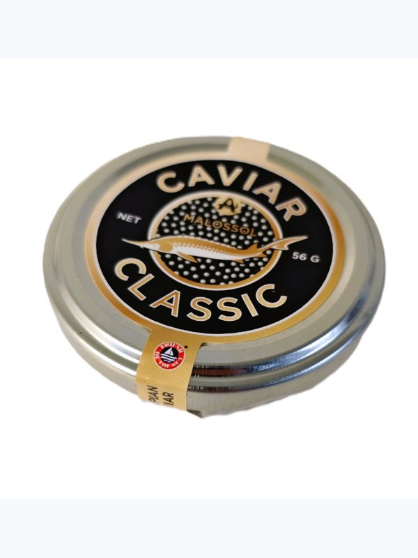 Черная икра BAERI Classic malossol (Нидерланды) 56 гр (Стекло)