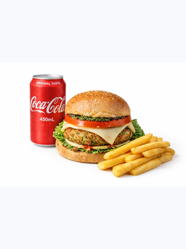 Cheese VadaPav + Coca-Сola