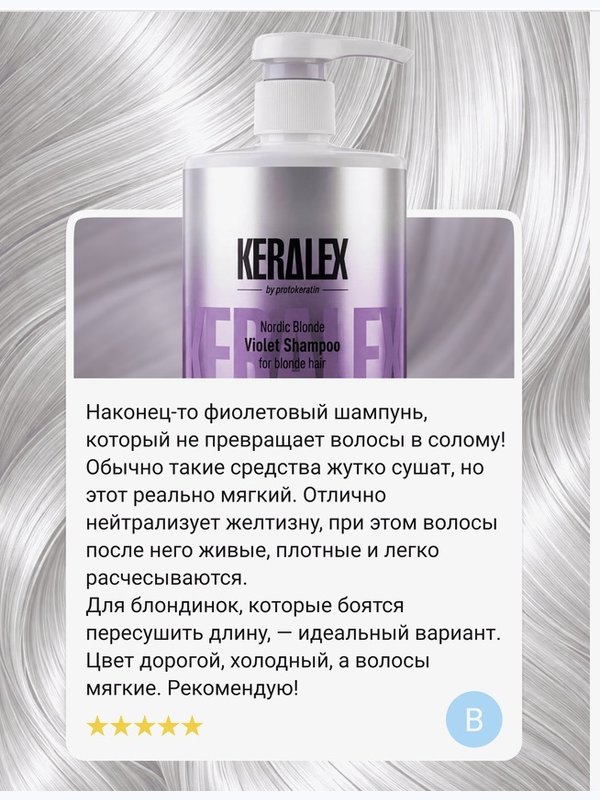 Шампунь- бондинг интенсивный сине- фиолетовый / 750 мл.