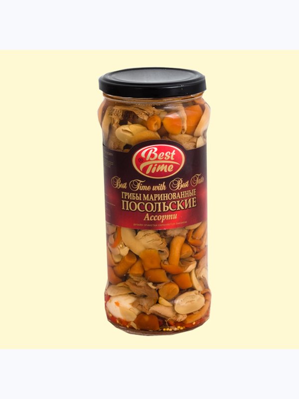 Грибы маринованные, 580 ml