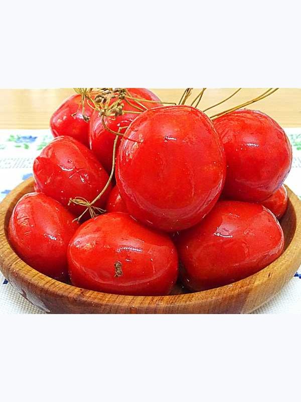 Помидоры красные соленые, 100г.